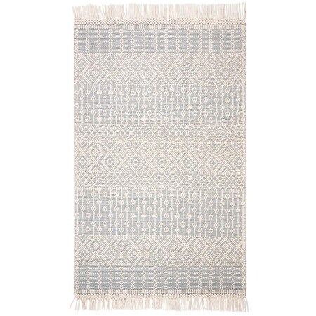 Safavieh 4 x 6 ft. Natura 852A Hand Loomed Rectangle Area Rug Ivory & Grey NAT852A-4